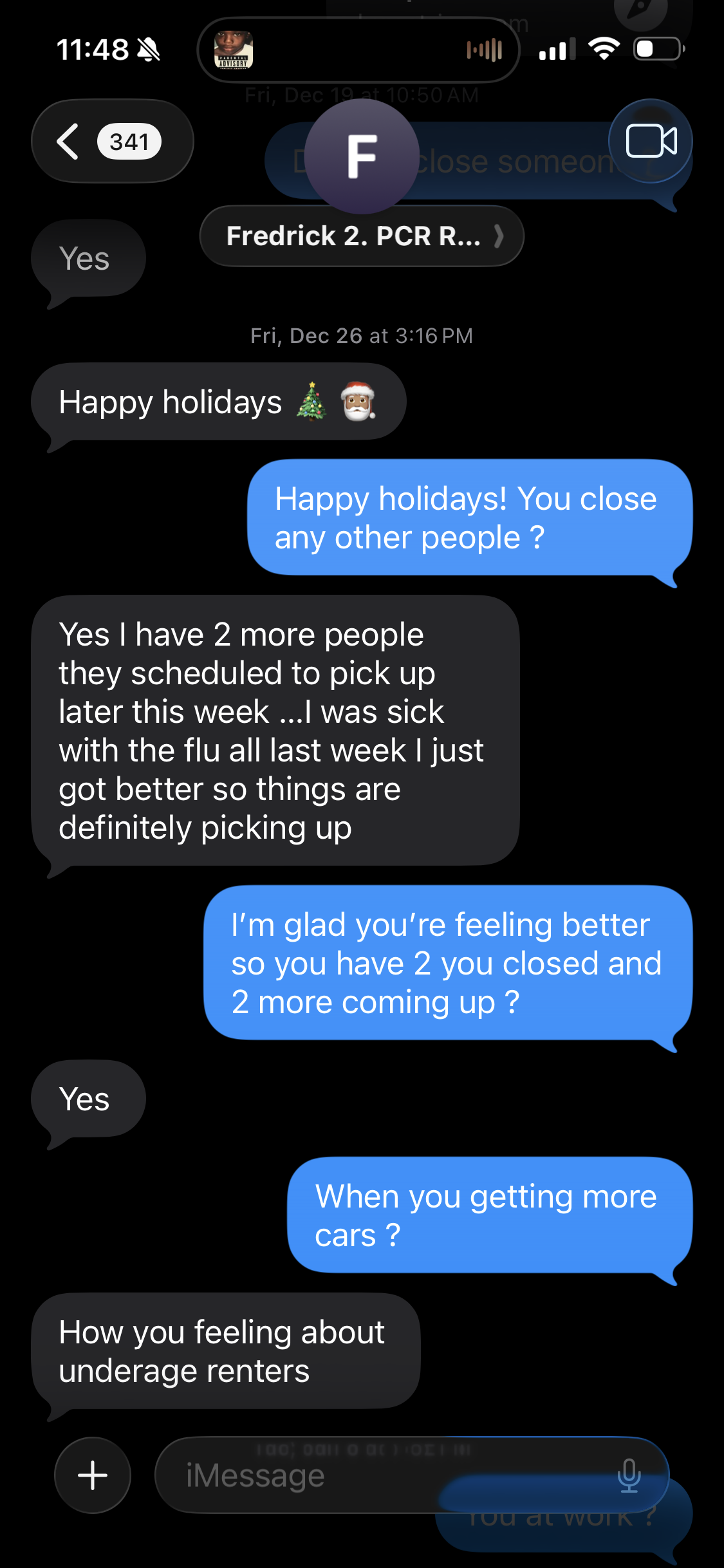 Fredrick testimonial